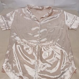Silky Cream Pajama Set